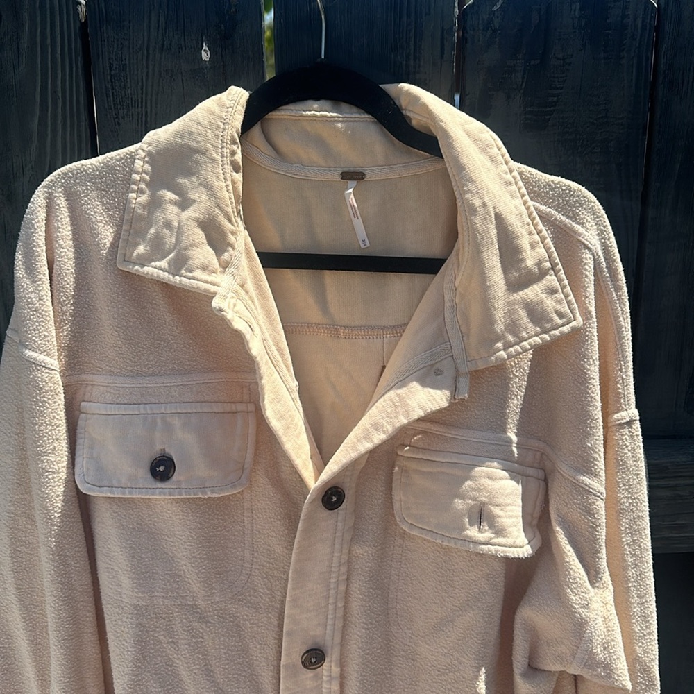 Free People Ruby Shacket In Apricot - image 3